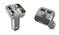 Transmiter FM zestaw głośnomówiący Bluetooth 2x USB