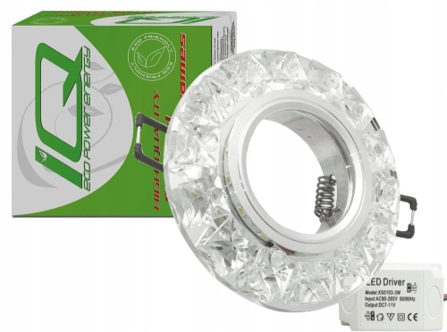 Oprawa halogenowa sufitowa szklana LED Crystal GU10 MR16 B-Line