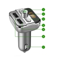 Transmiter FM zestaw głośnomówiący Bluetooth 2x USB