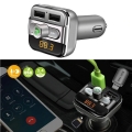 Transmiter FM zestaw głośnomówiący Bluetooth 2x USB