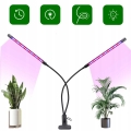 2x lampa panel do wzrostu uprawy roślin Full Spectrum Timer USB 18 W 40 LED
