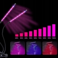 2x lampa panel do wzrostu uprawy roślin Full Spectrum Timer USB 18 W 40 LED
