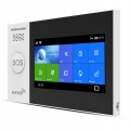 Alarm bezprzewodowy duży LCD GSM syrena App polski WiFi + 1x czujka PIR 1x okno