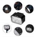 Lampka rowerowa przednia mocne światło 2x LED 500 mAh USB Vayox