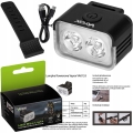 Lampka rowerowa przednia mocne światło 2x LED 500 mAh USB Vayox