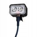 Lampka rowerowa przednia mocne światło 2x LED 500 mAh USB Vayox