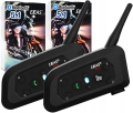 2 interkomy motocyklowe na 2 kaski intercom Bluetooth 5.1 USB-C Ejeas V6 Pro+ na 1200 m najnowszy