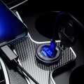 Szybka ładowarka motocyklowa samochodowa 65 W 2x USB typ-C PD 45 W woltomierz MBG Line