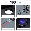 Szybka ładowarka motocyklowa samochodowa 65 W 2x USB typ-C PD 45 W woltomierz MBG Line