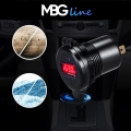 Szybka ładowarka motocyklowa samochodowa 65 W 2x USB typ-C PD 45 W woltomierz MBG Line