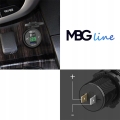 Ładowarka zasilacz motocyklowa samochodowa USB QC 3.0 woltomierz przycisk MBG Line