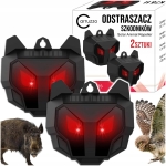 Odstraszacz solarny na zwierzęta kuny wilki dziki jelenie psy 4w1