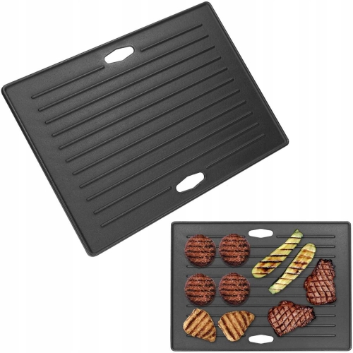 Płyta żeliwna tacka na grilla gazowego węglowego patelnia grillowa