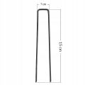 Metalowe szpilki kołki  kotwy do agrowłókniny 100 szt. 3 x 15 cm