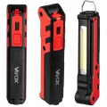 Lampa warsztatowa LED COB latarka z magnesem lampka akumulatorowa hak USB Vayox