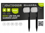 Lampa solarna wbijana Quadra reflektor LED ogrodowy B-Line 2 szt.
