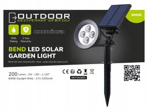 Lampa solarna wbijana Conica reflektor LED ogrodowy B-Line