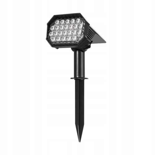 Lampa solarna wbijana Quadra reflektor LED ogrodowy B-Line 1 szt.