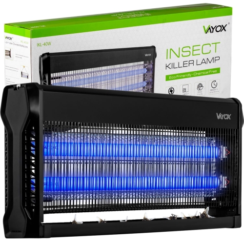 Lampa owadobójcza UV na komary elektryczna pułapka na muchy 40 W Pro Vayox