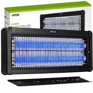 Lampa owadobójcza UV na komary elektryczna pułapka na muchy 40 W mocna Vayox