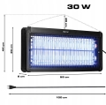 Lampa owadobójcza UV na komary elektryczna pułapka na muchy 30 W mocna Vayox