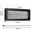 Lampa owadobójcza UV na komary elektryczna pułapka na muchy 60 W mocna Vayox
