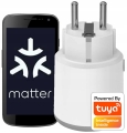 Gniazdko wtyczka WiFi Matter pomiar energii 260 V 3680 W