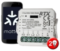 Moduł sterownik przekaźnik 2 obwody Matter WiFi HomeKit Google Home Assistant
