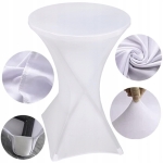 Pokrowiec na stół obrus elastyczny bankietowy cateringowy spandex biały