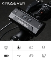 Mocna lampka lampa rowerowa 1200 lm latarka 5200 mAh LED przód + tył Kingseven
