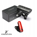 Mocna lampka lampa rowerowa 1200 lm latarka 5200 mAh LED przód + tył Kingseven