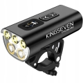 Mocna lampka lampa rowerowa 2000 lm latarka 10000 mAh LED przód + tył Kingseven
