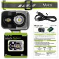 Latarka czołowa LED zoom akumulatorowa lekka czołówka USB-C 800 lm Pro Vayox