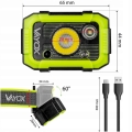 Latarka czołowa LED akumulatorowa czołówka USB-C Hammer 750 lm Pro Vayox