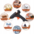 Pistolet do klejenia na gorąco 60 W 11 mm + klej 1 kg