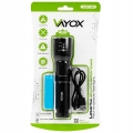 Mocna latarka LED taktyczna akumulatorowa 18650 zoom USB-C 20 W 800 lm Vayox