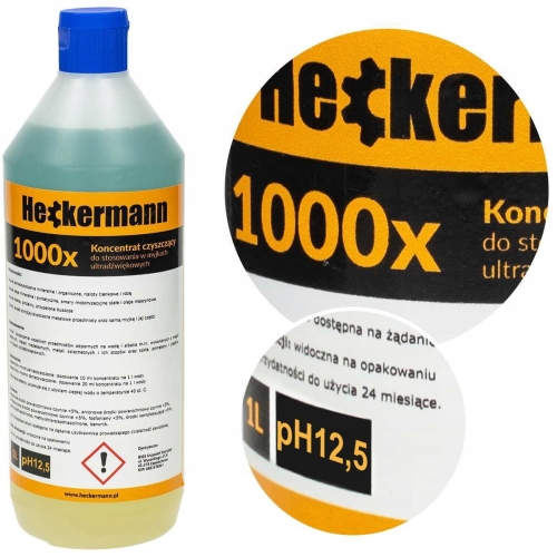 Płyn koncentrat 1 l do myjki ultradźwiękowej pH 12,5