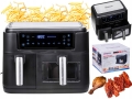 Frytkownica beztłuszczowa Air Fryer 2 kosze 8 l 2500 W