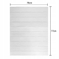 Panele 3D ścienne samoprzylepne pianka XPE cegła biała tapeta 77 x 70 cm 10 sztuk