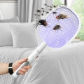 Elektryczna packa łapka owadobójcza LED na owady komary muchy 2w1