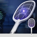 Elektryczna packa łapka owadobójcza LED na owady komary muchy 2w1