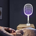 Elektryczna packa łapka owadobójcza LED na owady komary muchy 2w1