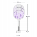 Elektryczna packa łapka owadobójcza LED na owady komary muchy 2w1