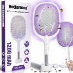 Elektryczna packa łapka owadobójcza LED na owady komary muchy 2w1