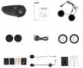 Interkom motocyklowy Ejeas Q20 Bluetooth radio FM