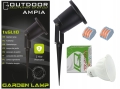 Lampa wbijana reflektor ogrodowy LED + żarówka GU10 2x dławik