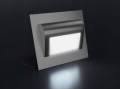 Oświetlenie schodowe Coro Inox srebrna oprawa LED 12 V zimna