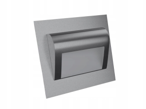 Oświetlenie schodowe Coro Inox srebrna oprawa LED 12 V zimna