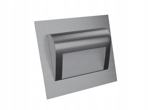 Oświetlenie schodowe Coro Inox srebrna oprawa LED 12 V zimna