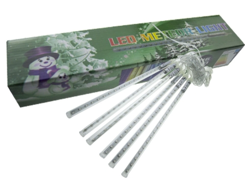Lampki metor sople 216 SMD LED padający śnieg zewnętrzne 5,2 m barwa żółta